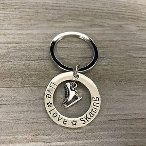 Figure Skating Keychain, Girls Figure Skating
